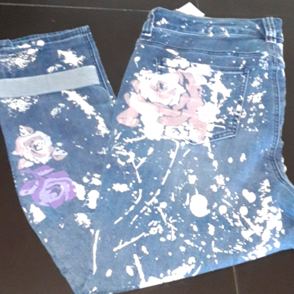 Painted jeans